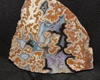 Turkısh agate slice , natural agate slab , gemstone natural lapidary,   natural and unpolished