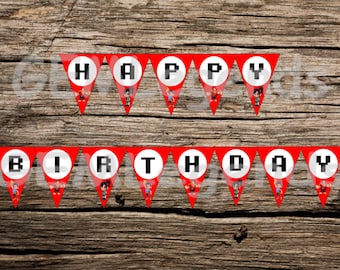 Wreck It Ralph cumpleaños Banner, Wreck It Ralph fiesta, Wreck It Ralph fiesta de cumpleaños, Wreck It Ralph, DESCARGA INSTANTÁNEA