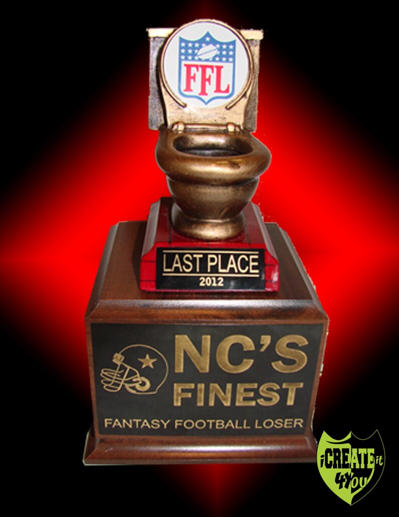 Toilet Bowl Loser Fantasy Football Trophy | Etsy