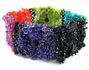 The Tiles of Antoni Gaudi Cuff Tutorial PDF