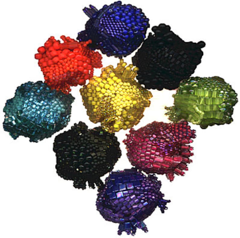 Freeform Sculptural Beaded Beads Tutorial PDF image 1