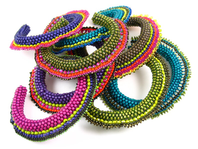 Aurora Borealis Cuffs Tutorial PDF - Etsy