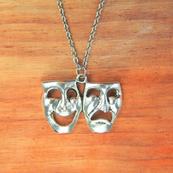 Drama Masks Charm Etsy