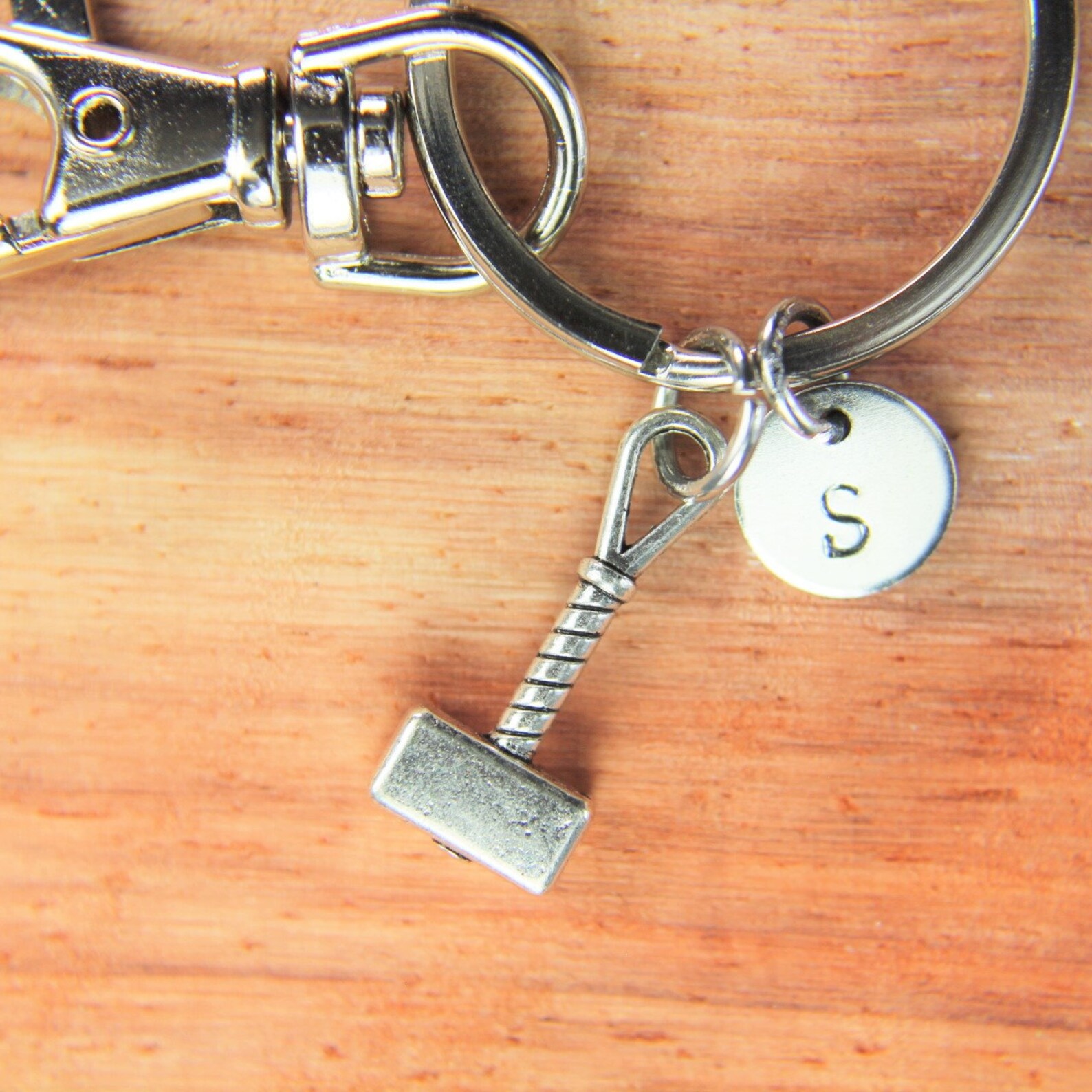 Silver Hammer Charm Keychains Hammer Keychain Birthday Gift Etsy.de