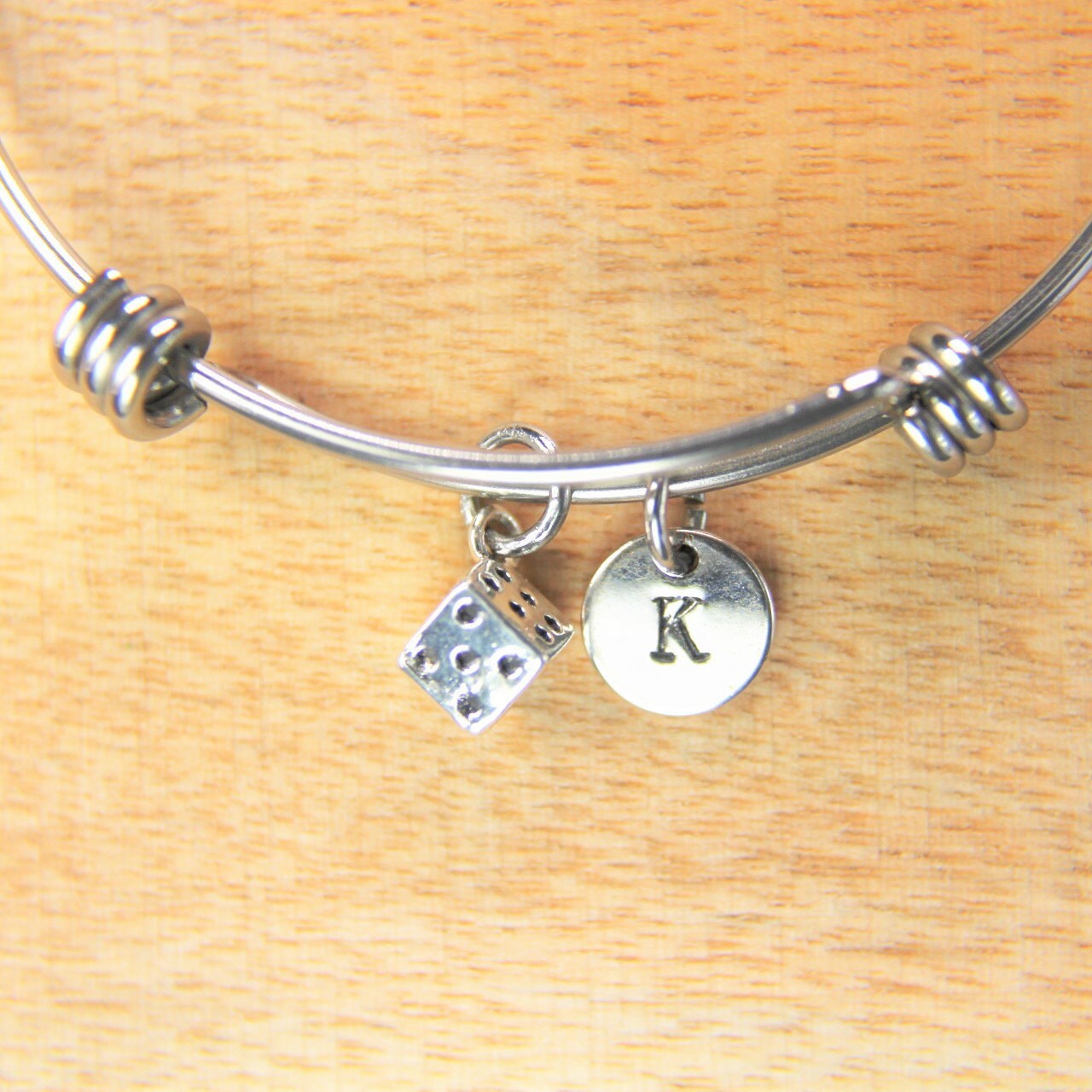 Card Bracelet Play Card Charm Bangle Dice Bangle Gambling Gift Poker Charm Lucky Card Charm Dice Gift Personalized Gift Best Christmas Gift