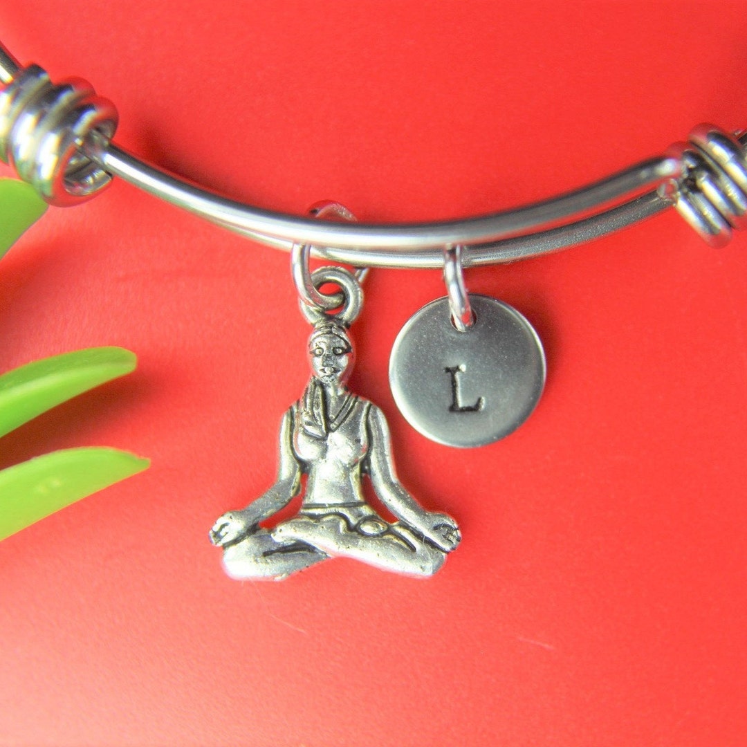 Yoga Charm Bracelet Yoga Bracelet Yoga Bangle Yoga Jewelry Etsy