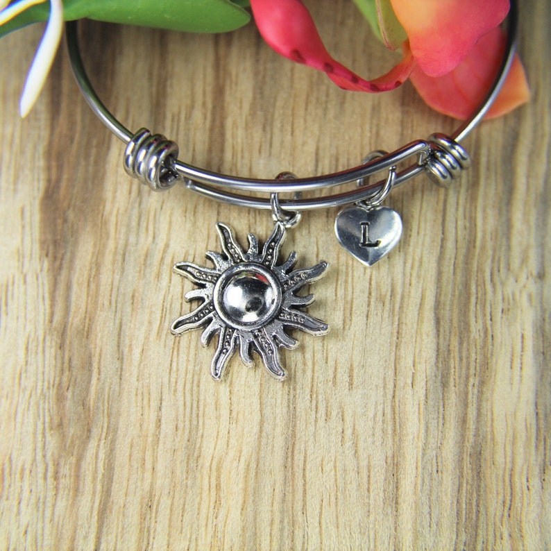 Sun Bracelet Sun Bracelet Sun Charm Sunburst Charm Sun Gift Etsy UK