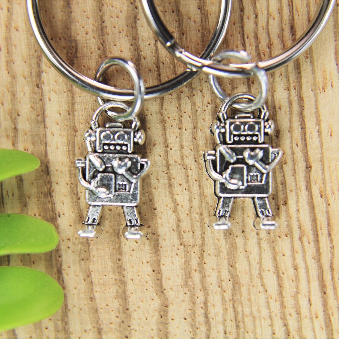 Robot Keychain Robot Charms Keychain Robot Charms Robot Etsy