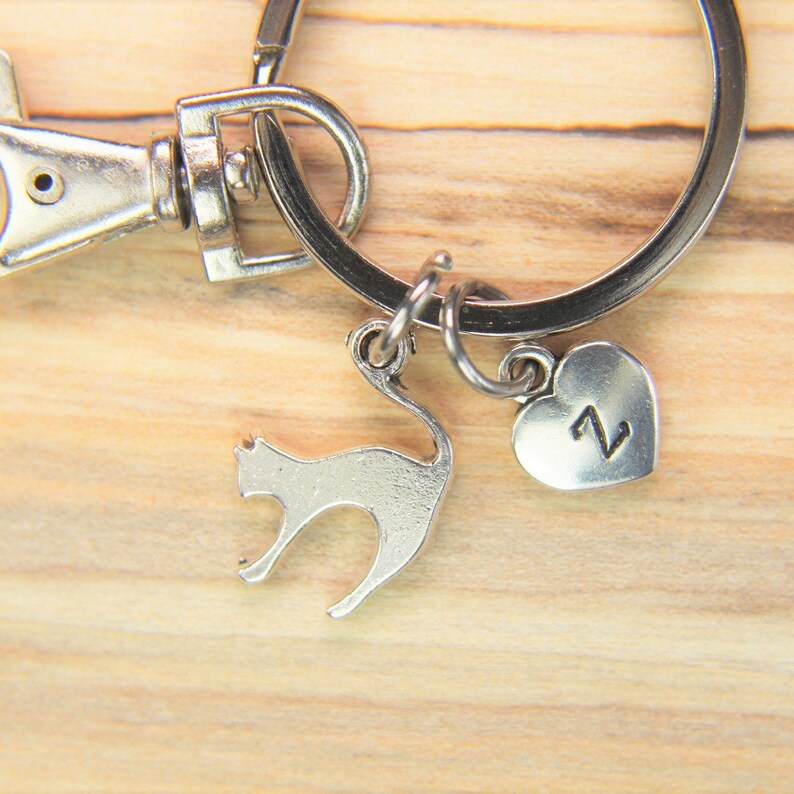 Pet Lover Charm Keychain Cute Cat Charm Keychain Animal Etsy