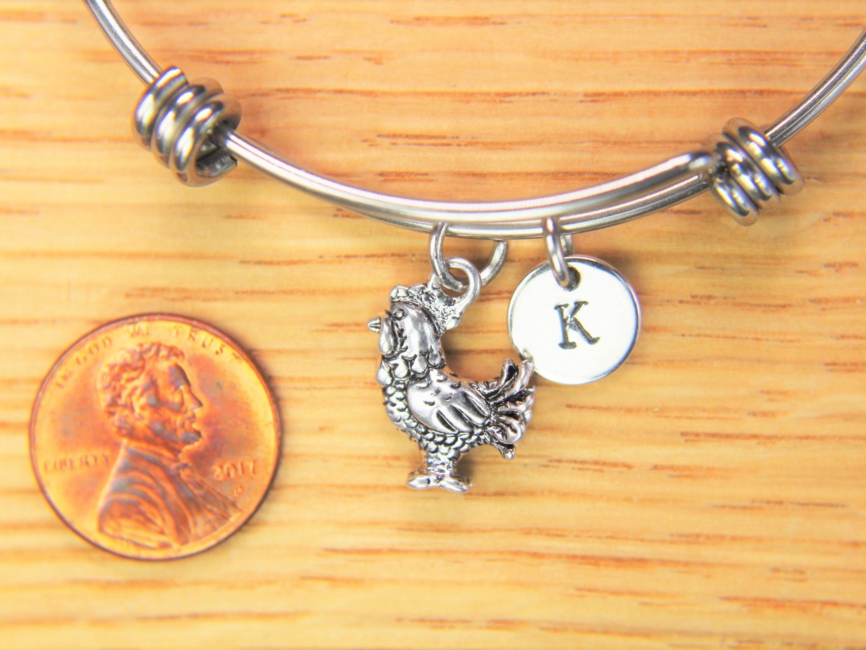 Chicken charm bracelet sale