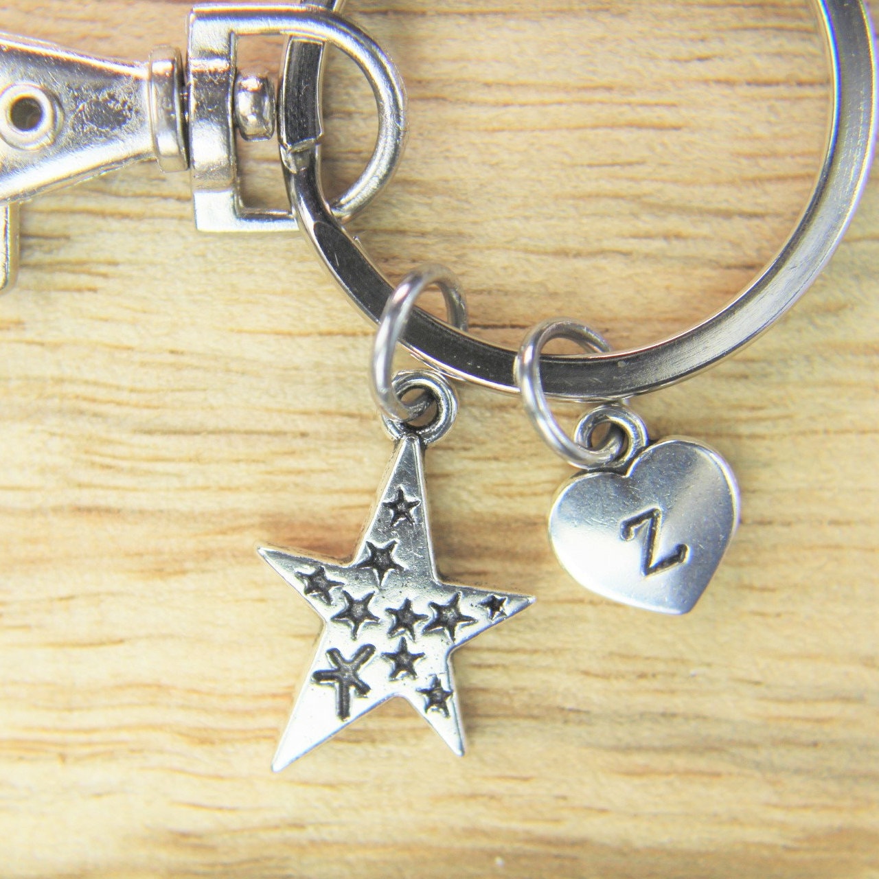 Charm Keychains (Multiple Colors) Reach for The Stars (Silver)