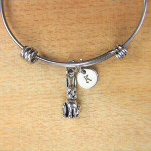 Rabbit  Bracelet Rabbit Jewelry Pet Charm Rabbit Love Gift Birthday Gift Halloween Gift Christmas Gift Farm Gift Personalized Initial Charm