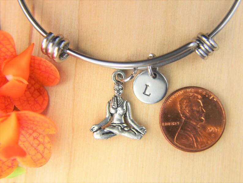 Yoga Charm Bracelet Yoga Bracelet Yoga Bangle Yoga Jewelry Etsy