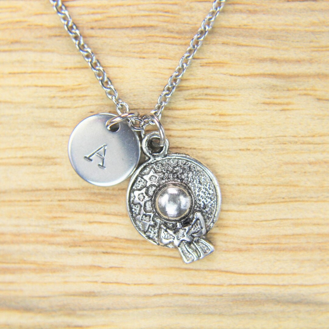 Silver Lady Hat Charm Necklace Hat Charm Hat Jewelry Lady Hat Pendant