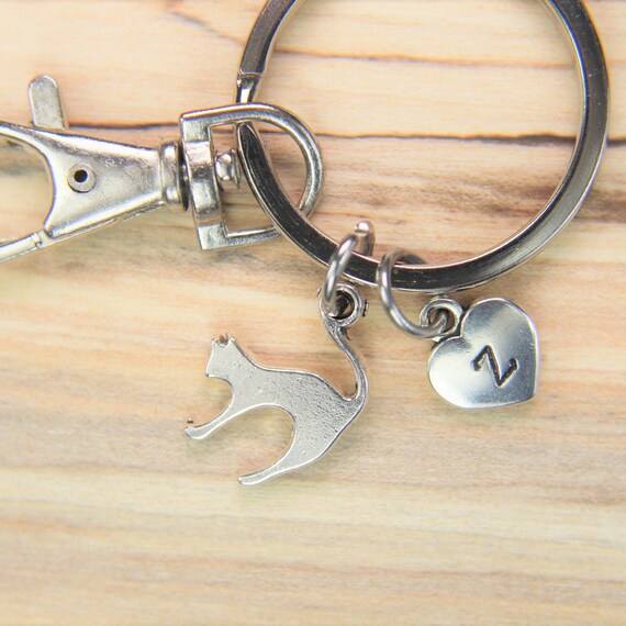 Pet Lover Charm Keychain Cute Cat Charm Keychain Animal Etsy