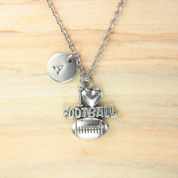 Personalized Football Necklace, Flag Football, Football Mom, Girlfriend  Gift, Football Jewelry, Hand Stamped, Football Keychain, Sports Gift - Etsy