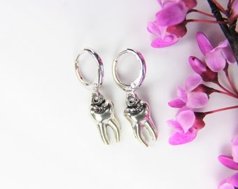 Molar Earrings Tooth Earrings Dental Assistant Charm Tooth Gift Dental Hygienist Gift Coworker Gift Dentist Gift Molar Charm Personalized