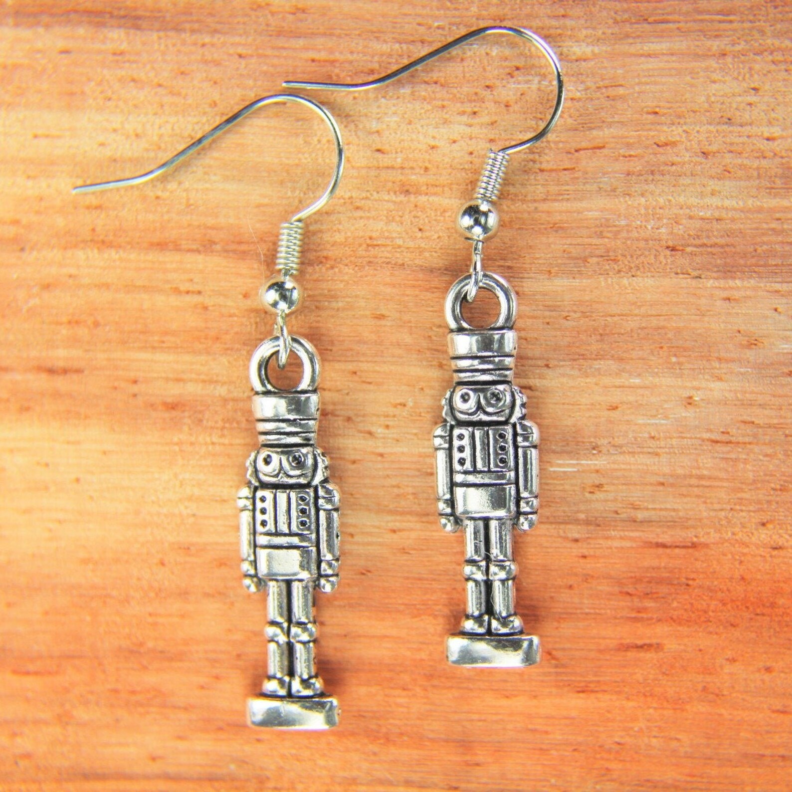 Sliver Soldier Earrings Soldier Earrings Soldier Gifts Soldier Etsy