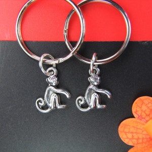 アクセサリー Monkey Alloy Monkey Key Pendant With Glasses - Zinc Alloy Monkey