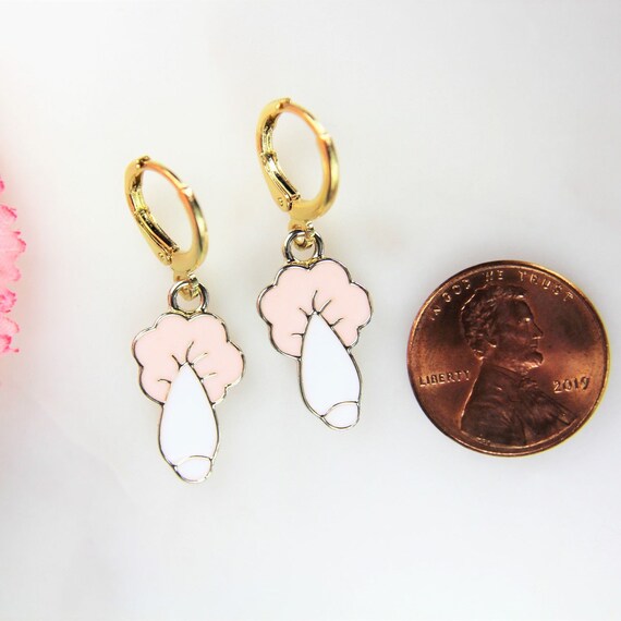 Gold earrings shop for grandmother