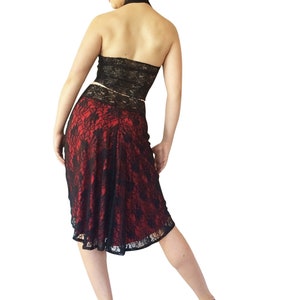 Lace Fishtail Tango Skirt: Milonga Dance Skirt