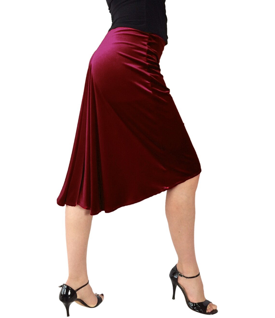 Velvet Tango Skirt Fishtail Tango Skirt Etsy