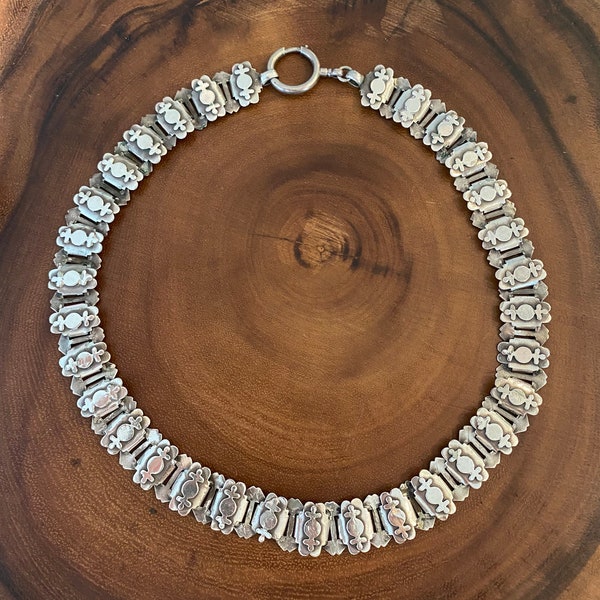 Victorian Silver Bookchain Necklace