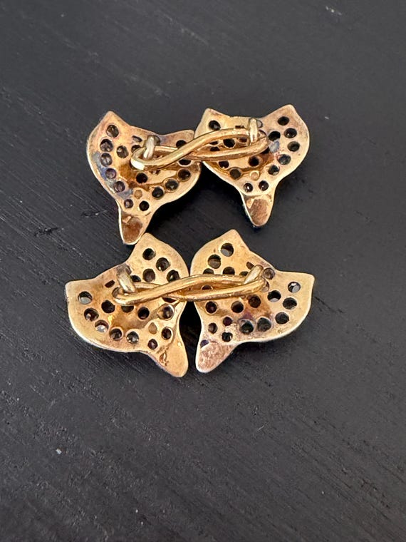 Antique Diamond Ruby Fox Cufflinks - image 5