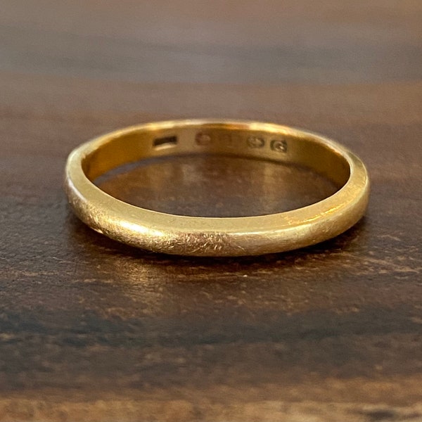 22k Gold Ring - Etsy