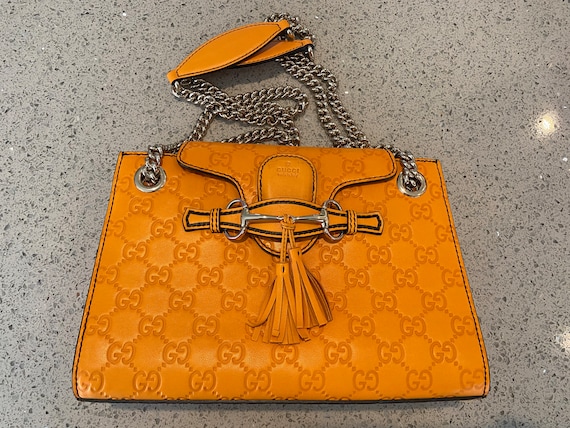 Gucci Orange Grained Leather Soho Disco QFB1F006OB001 | WGACA