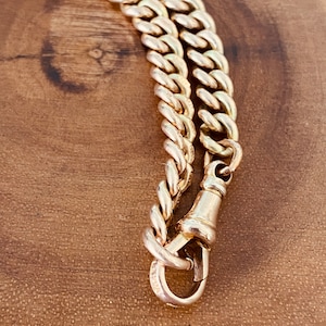 Antique 9K Gold Albert Chain Necklace image 2