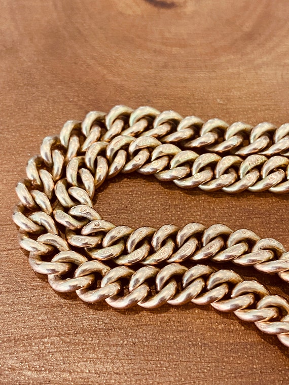Antique 9K Gold Albert Chain Necklace - image 5