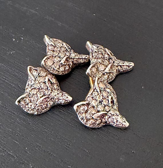 Antique Diamond Ruby Fox Cufflinks - image 2