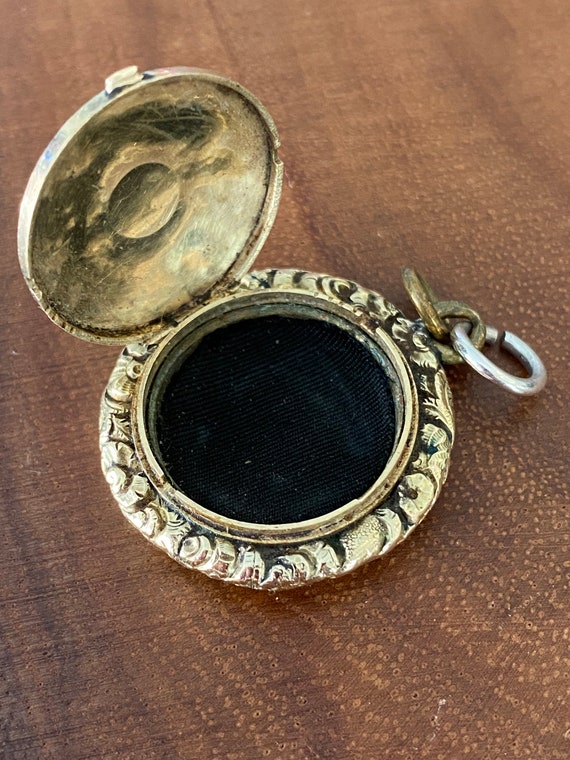 Antique Gold Colored Metal Locket