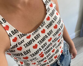 Tampa Bay Bucs tank top, women’s tank, Buccaneers outfit, mommy and me, Bucs top, Tampa Bay outfit