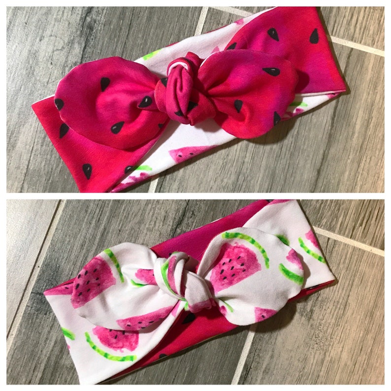 Watermelon /'reversible/' Bow Knot