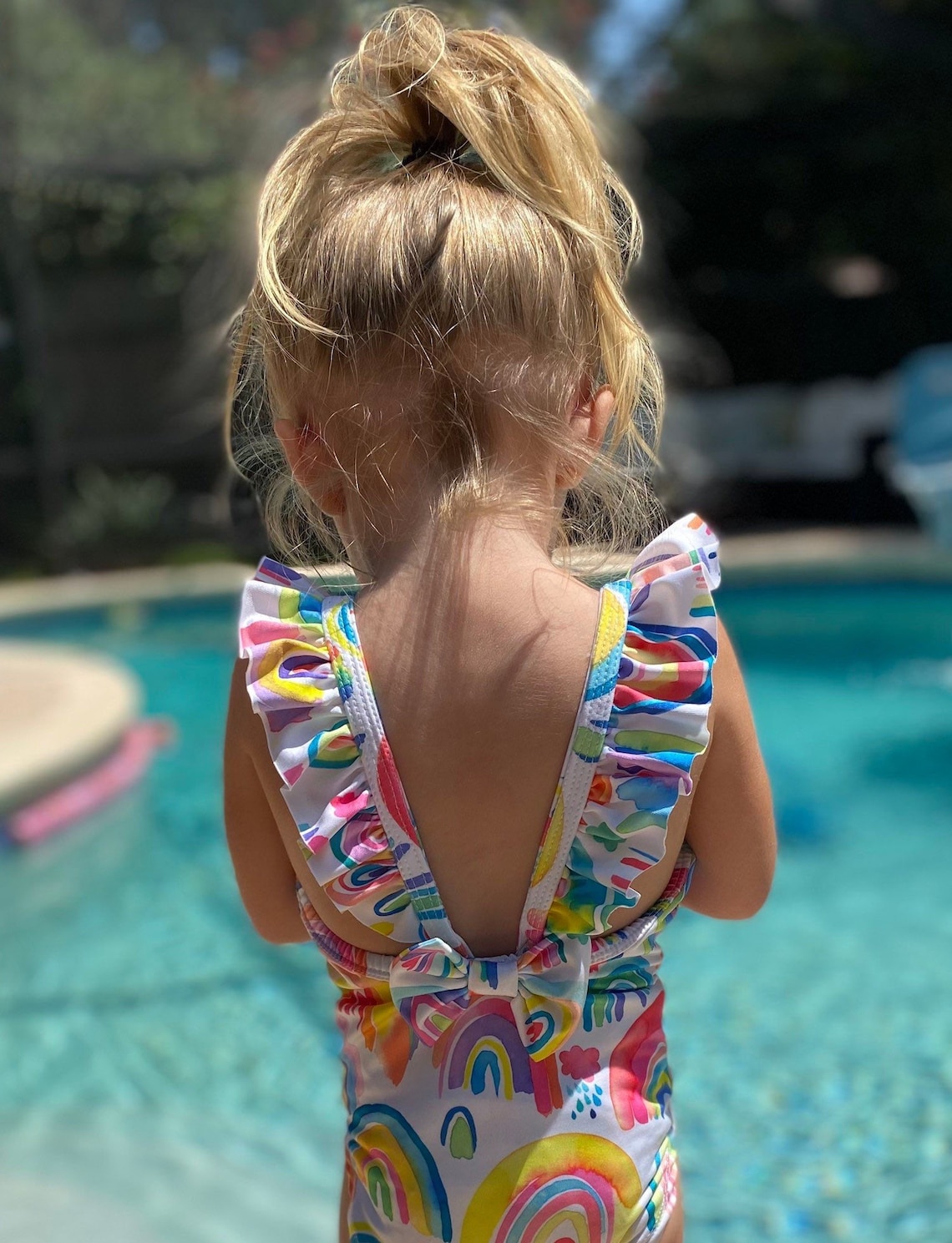 Rainbow Swimsuit swimwear baby swimsuit toddler swimsuit Etsy