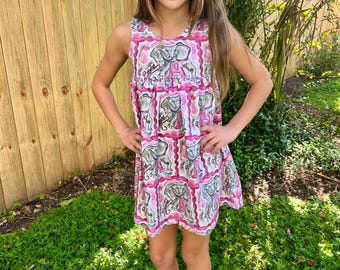Alabama Watercolor Dress, college football dress, crimson tide dress, roll tide, University of Alabama, gameday dress