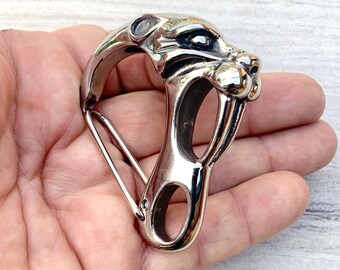 Upgrade Your Wallet / Key Chain Sabor Toothed Tiger Belt Clip / Clasp Tassen & portemonnees Portemonnees & Geldclips Portemonnee met ketting wcc-05 