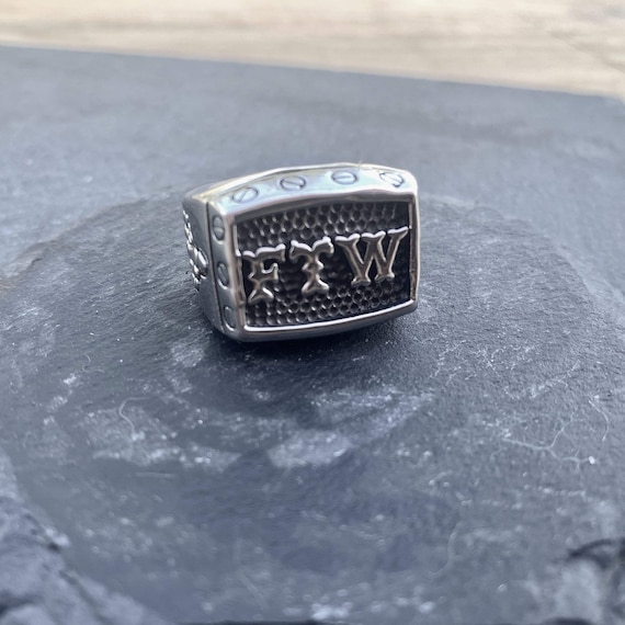 FTW Ring With Screws Silver R133 Etsy Australia