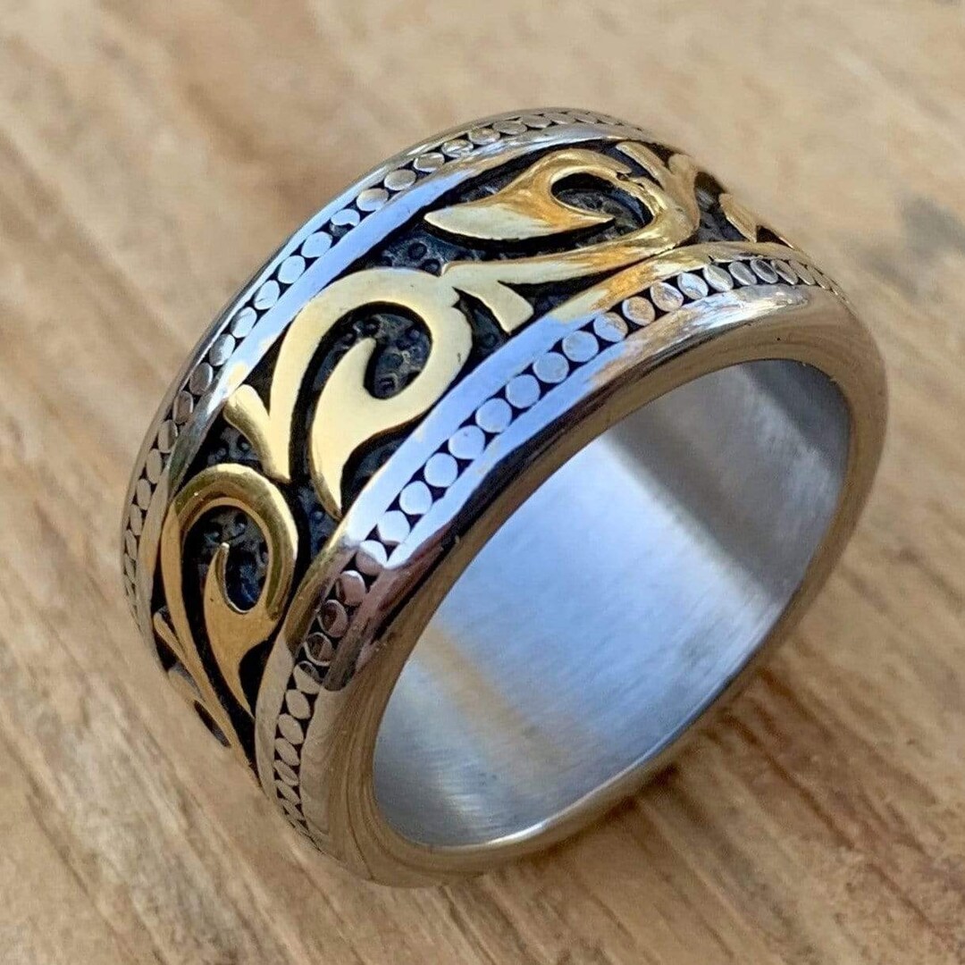 Mens Biker Ring Sanity's Band Collection the Etsy