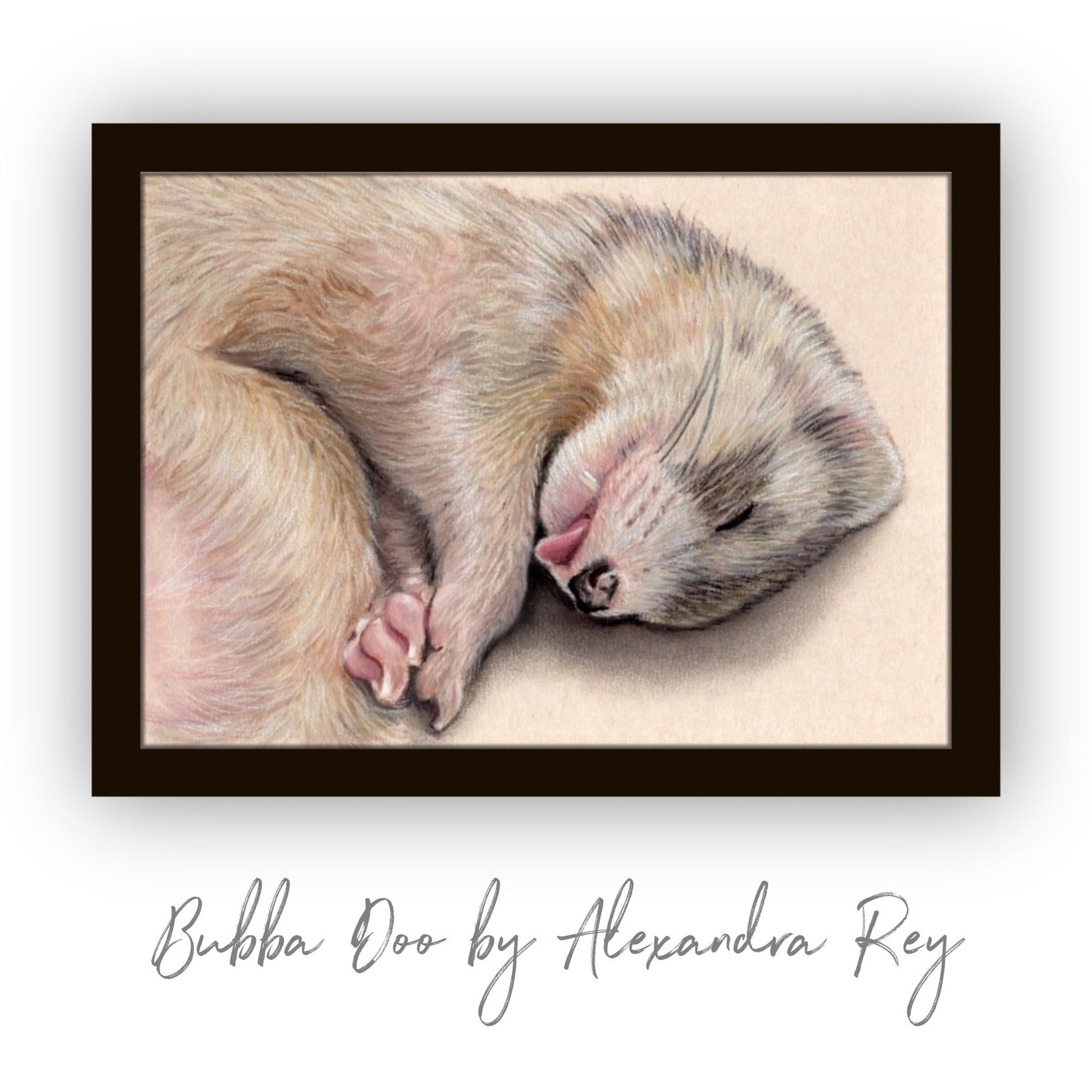 FERRET GIFT, Ferret, Ferret Lover Gift, , Portrait From Photo, Ferret ...