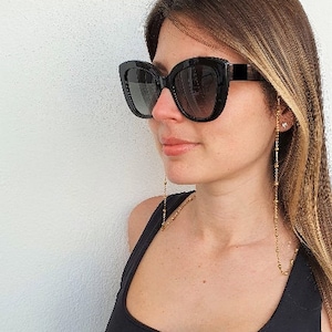 Gold Glasses Chain, Elegant Glass Chain, Sunglasses Chain, Eyeglass Gold Chain, Sunglasses Holder, Glasses Chain, Eyeglasses Chain, Gold