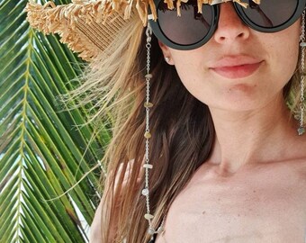 Chips Chain, Gemstone Chain, Eyeglass Gold Chain, Glasses Silver Chain, Glasses Chain, Eyeglasses Chain, Glasses Holder, Sunglasses Chain