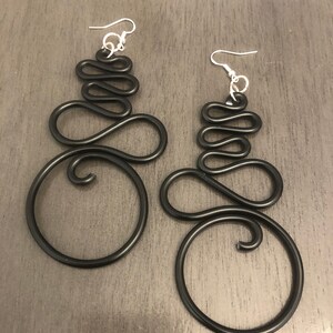 Wire wrap abstracte oorbellen sieraden Design accessoire