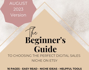 Beginner's Guide to Choosing the Perfect Digital Product Niche on Etsy | Passive Income Guide | Etsy Selling Guide | Etsy Shop Guide | Niche