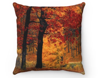 Autumn Bloom Square Pillow