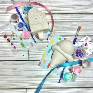 Ice Cream / Popsicle craft or party favor - Kid&#39;s craft kit