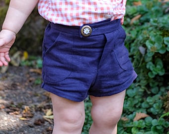 Camp Shorts PDF Digital Sewing Pattern for Babies, Toddler, Boys and Girls