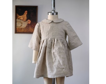 Smock Dress PDF Sewing Pattern, Long Sleeve Toddler Dress (Sizes 0-6)